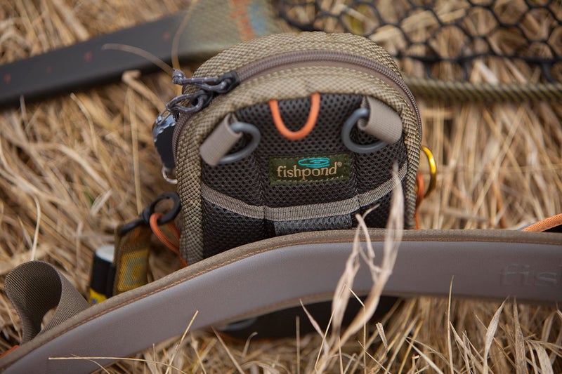fishpond San Juan Vertical Fly Fishing Chest Pack, Fits up to Two Tackle or Fly Boxes, Lightweight Fishing Bag with Padded Neck Strap â€“ Sand/Saddle Brown - Image 5